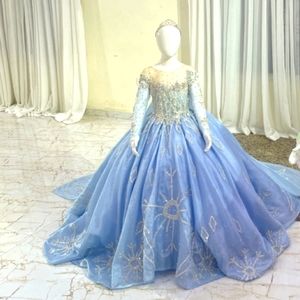Gorgeous Custom Made Elsa Frozen outfit. This luxurious dress is so gorgeous